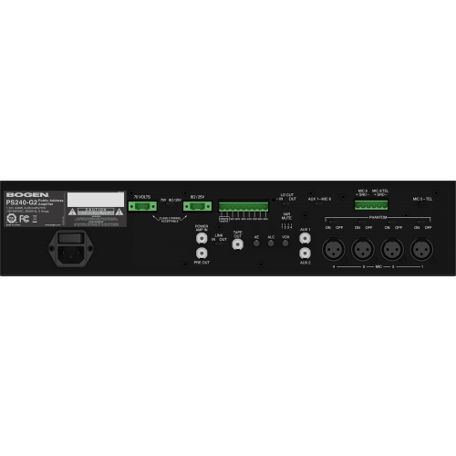 Gen2 Platinum Series Amplifiers PS120G2/PS240G2 Models PS120G2